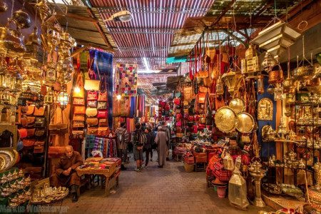 Visite guidée des souks de shopping à Marrakech