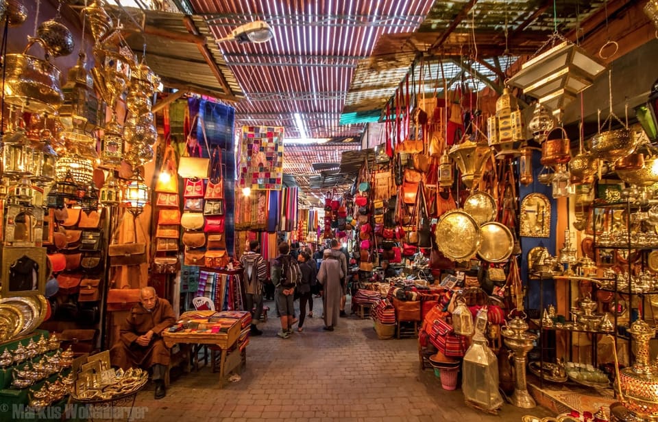 Visite guidée des souks de shopping à Marrakech